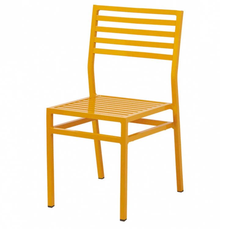 YORDAS Hosteleria silla aluminio anodizado amarilla YS 1267