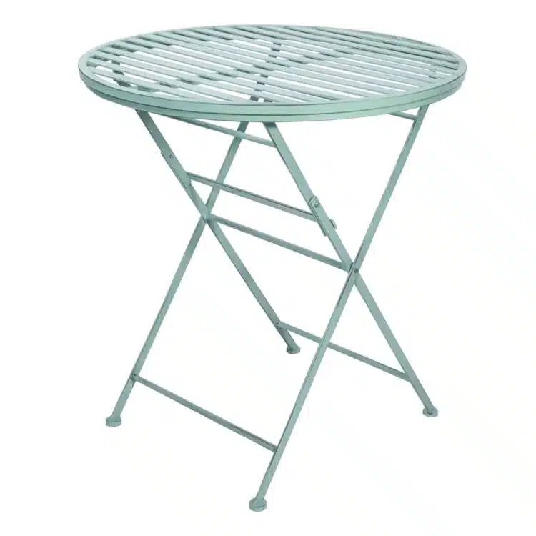 Mesa Victoria de forja verde plegable