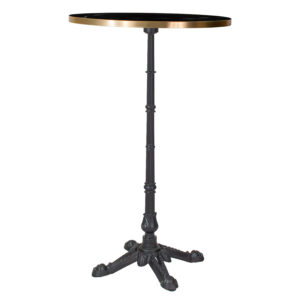 Inicio 12 Mesa Alta de tablero Mersis Negra y Pata a elegir