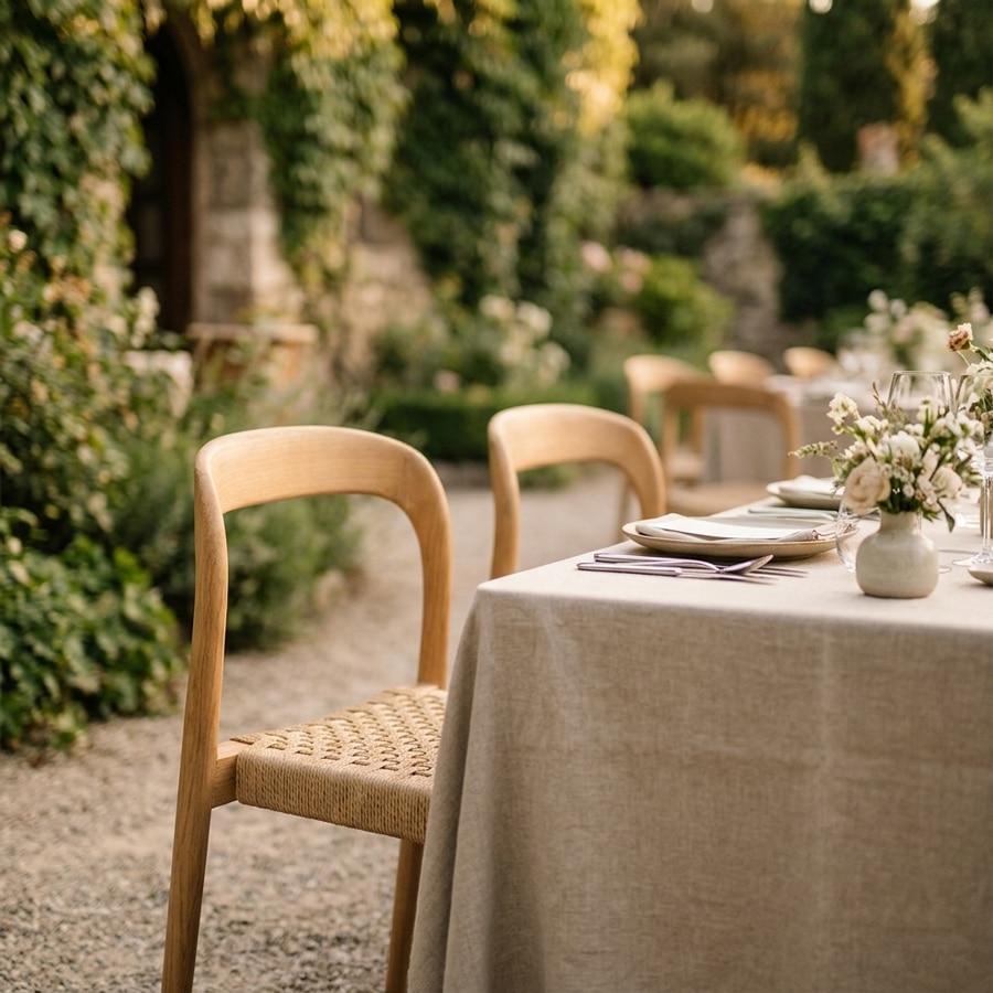 Silla Prisa natural en evento al aire libre